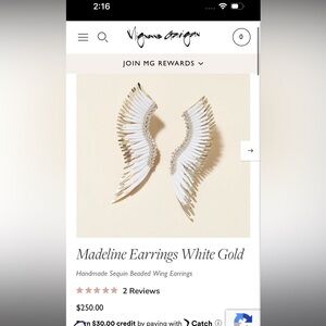 EUC mignonne gavigan Madeline earrings